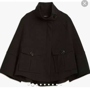 Black Christoris Pioneer Swing Coat NWOT